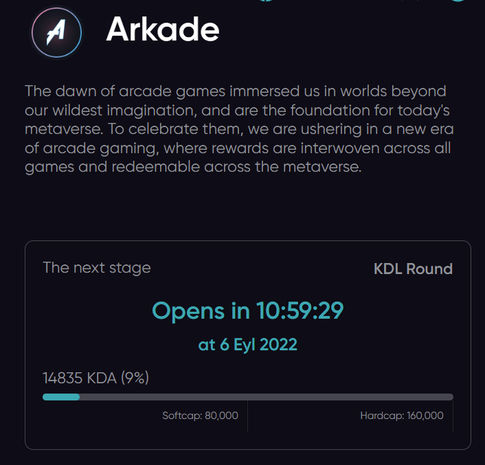 cryptous12's tweet image. Guys Do not miss the IDO. Still have 11 hours for WL holders. 💥💥🔥🔥. $ARKD #ARKD @ArkadeFun @KdLaunch @kadena_io  #docushield #kda #flux