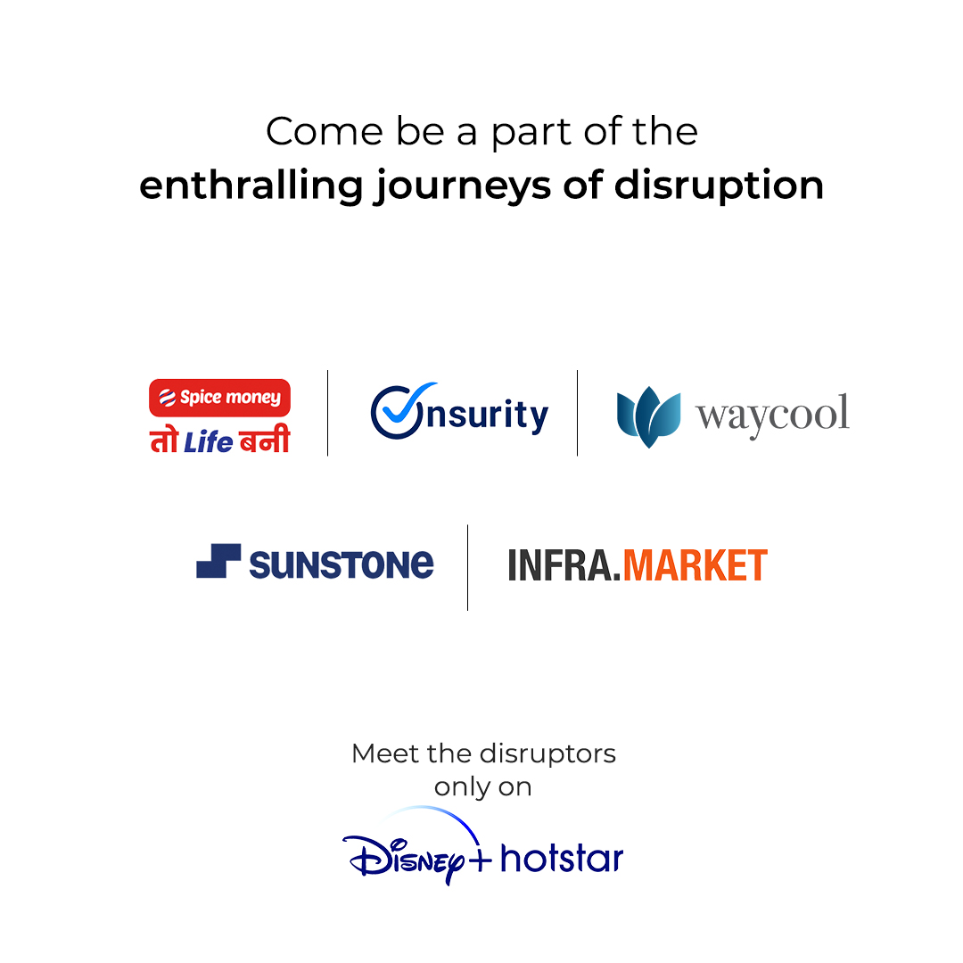 The Great Indian Disruptors (@tgidofcl) on Twitter photo Meet the disruptors who have altered the market space's dynamics and inspired millions to dream.
Witness 5 game-changing disruption stories only on Disney+Hotstar.
<a href="/onsurity/">Onsurity</a> <a href="/SpiceMoneyIndia/">Spice Money</a> <a href="/WayCoolFoods/">WayCool Foods</a> <a href="/sunstone_in/">Sunstone</a> <a href="/InfraMarket_/">Infra.Market</a>
#TGID #DisneyPlusHotstar Meet the disruptors who have altered the market space's dynamics and inspired millions to dream.
Witness 5 game-changing disruption stories only on Disney+Hotstar.
<a href="/onsurity/">Onsurity</a> <a href="/SpiceMoneyIndia/">Spice Money</a> <a href="/WayCoolFoods/">WayCool Foods</a> <a href="/sunstone_in/">Sunstone</a> <a href="/InfraMarket_/">Infra.Market</a>
#TGID #DisneyPlusHotstar