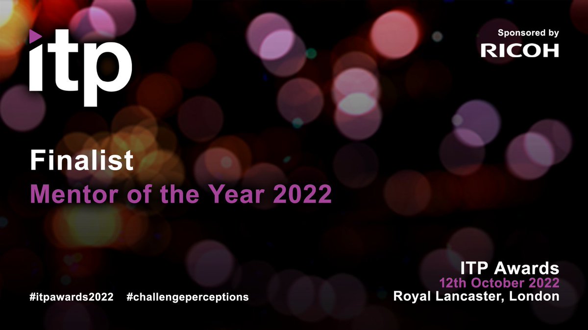 ITPnetwork's tweet image. Who are the finalists of our Mentor of the Year Award 2022, sponsored by Ricoh? 

Here they are - congrats to all: 
✨Amy Bearman, DWS
✨Andy Collins, BT
✨Paul Jones, Openreach

theitp.org/events/2022-aw… #ITPAwards2022 #challengeperceptions