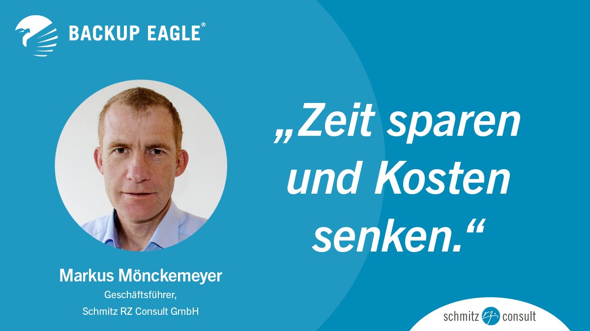 backupeagle's tweet photo. Verantwortliche für den Bereich #Backup haben in den meisten Fällen noch andere Aufgaben zu erfüllen. Für jede eingesparte Minute sind sie dankbar. #Automatisierung von Monitoring und Reporting ist der leichteste Weg, um Zeit zu gewinnen. #BACKUPEAGLE https://t.co/PH84rYwCu4 https://t.co/2bLlYNWyhz