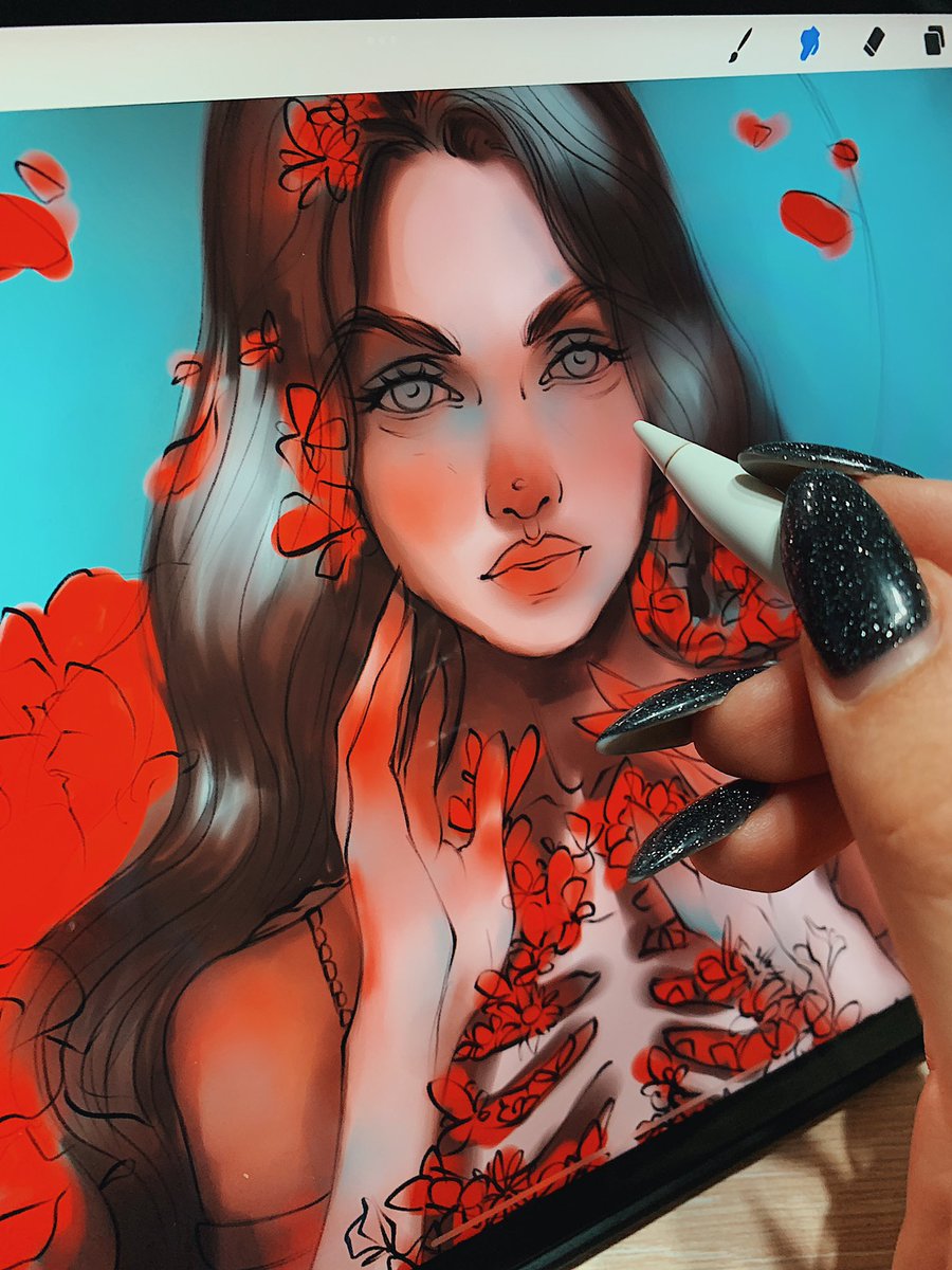 artkovaleva's tweet photo. Good morning friends❤️🥀💀
My new Wip! https://t.co/He5VKd5KVr