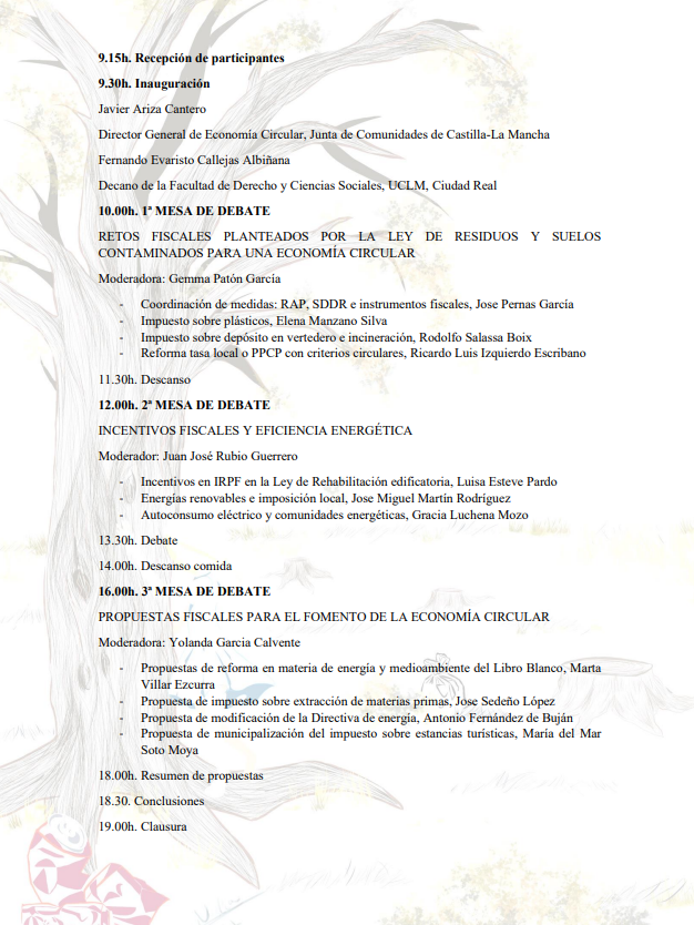 CatedraEC_UCLM's tweet photo. ✅Jornada Fiscalidad, Energía y Economía Circular: Nuevos Horizontes, dirigida por Gemma Patón @lapaton y Gracia María Luchena
📅28 de septiembre de 2022
📍@Derecho_CR_UCLM https://t.co/ACd5yLyKx6