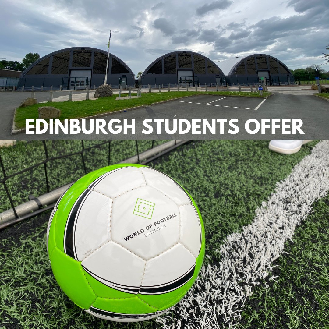 Edinburgh student who wants to play football? ⚽
From £30 per pitch per hour
Sunday through Thursday before 4:30pm
Friday and Saturday ALL DAY
0131 443 0404
👉🏻 Go to bit.ly/3bZoBUN

#edinburghstudent #student #edinburgh #studentdiscount #edinburghfootball #5aside