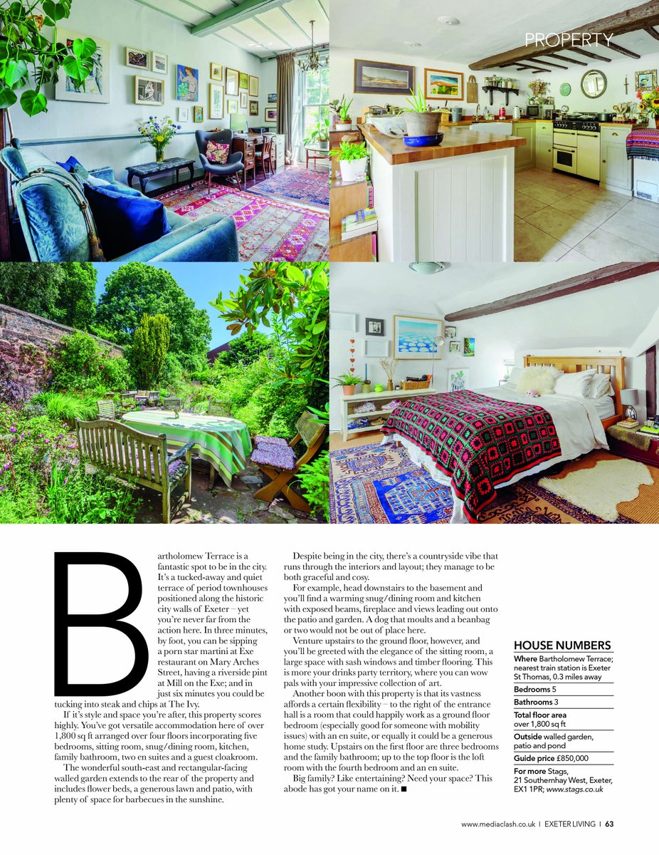 ExeterLiving's tweet photo. In the current issue, we go for a wander inside this fun, colourful, and elegant family property: https://t.co/nME2Us6G9F
@StagsProperty #Exeter #Exeterproperty https://t.co/h6xbVl9AIh