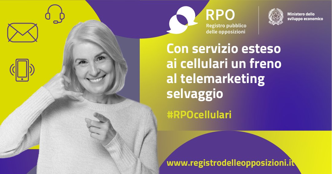RPO - Registro pubblico delle opposizioni tweet media