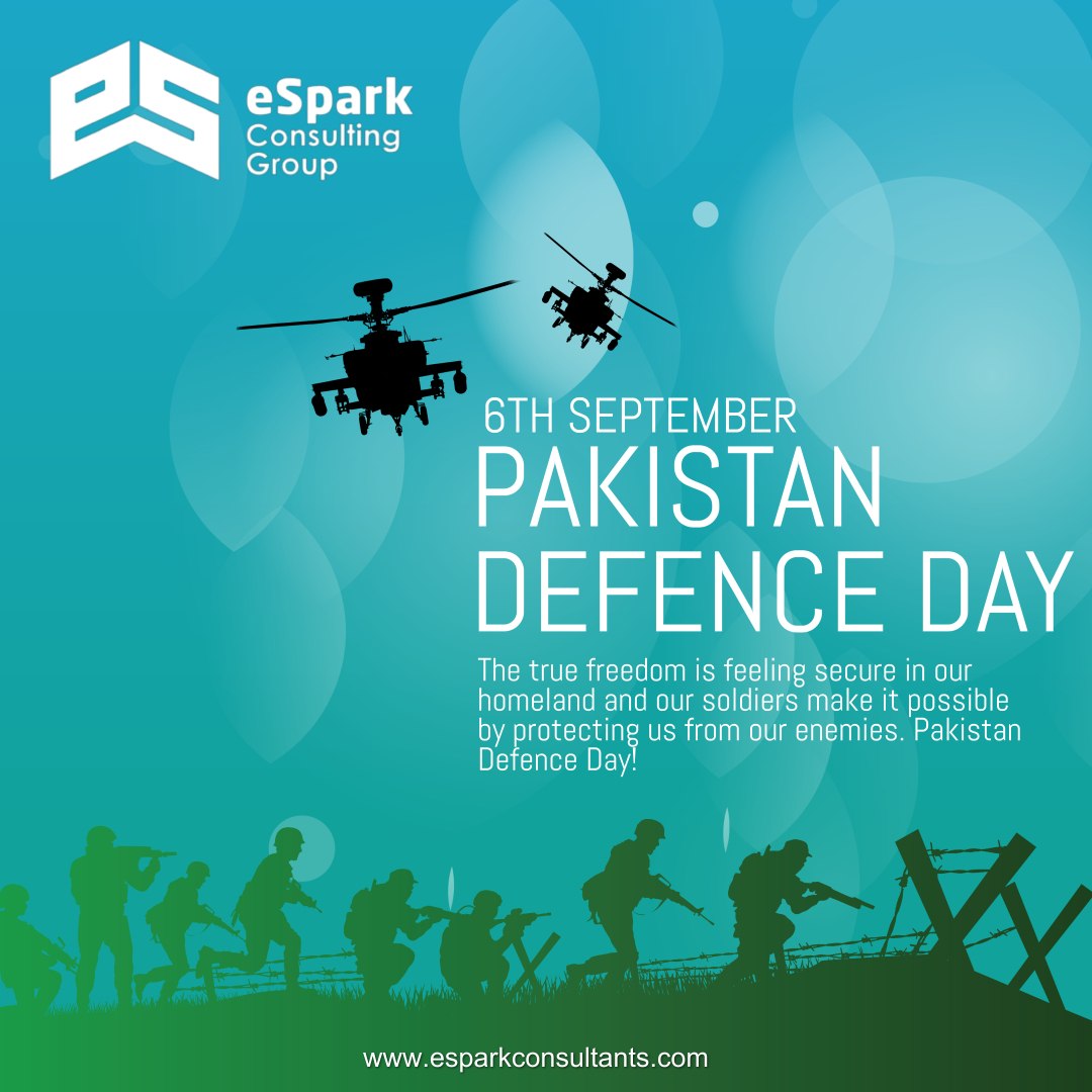 eSparkConsGroup's tweet photo. eSpark Consulting Group proudly pays homage to the heroes of our great nation. 
A big Salute to the defenders of Pakistan. 
Contact Us: +92 323 278 8259  
  
Email: hr@esparkconsultants.com https://t.co/XZBkJGmMIp