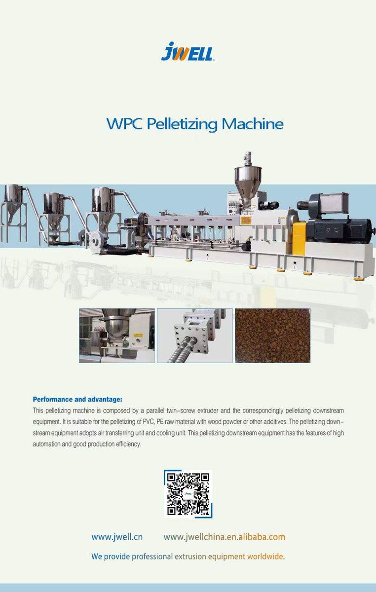 Jwell_James's tweet image. Email: saljh@jwell.cn, #Jwell #pelletizingline #screw #granules