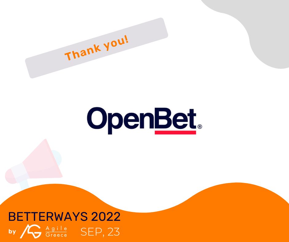 Thank you <a href="/weareopenbet/">OpenBet</a> for supporting #betterways2022. Find more about OpenBet, their team and their 25 years of #sports #betting entertainment and #innovation at their booth.

Get your tickets today 👉 betterways.gr