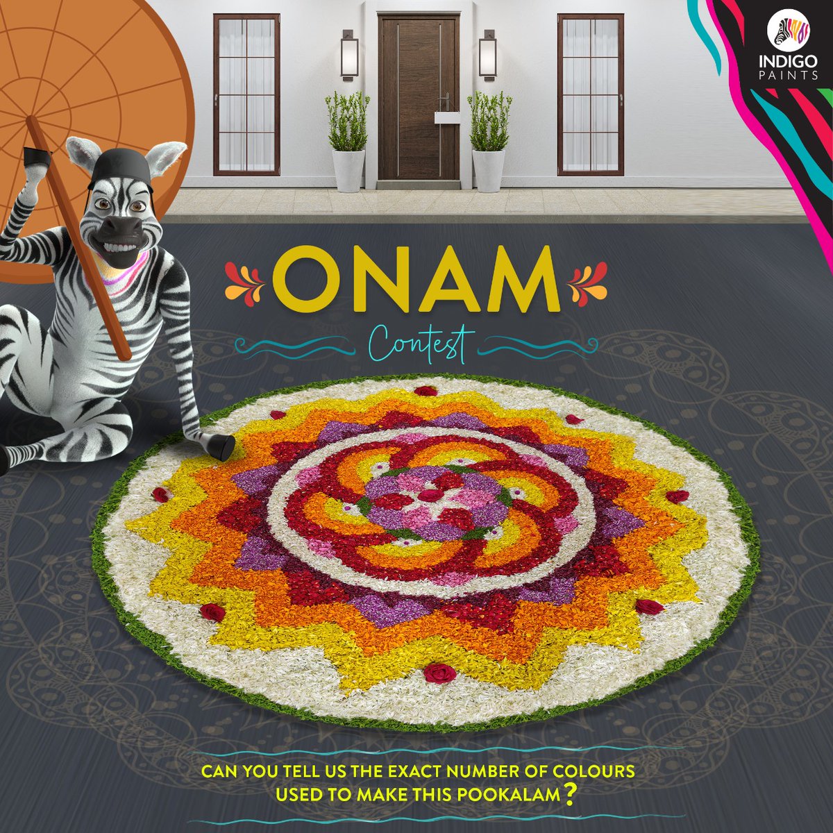 indigopaints's tweet photo. We are back with another contest to make your Onam celebrations even more colourful. 

Know the exact answer? Drop it in the comments below.

Participate now and stand a chance to win Indigo Gift Hamper. 
#ColoursOfOnam

#IndigoPaints #BeSurprised #ContestAlert #Onam2022 https://t.co/3rNYlvTLce