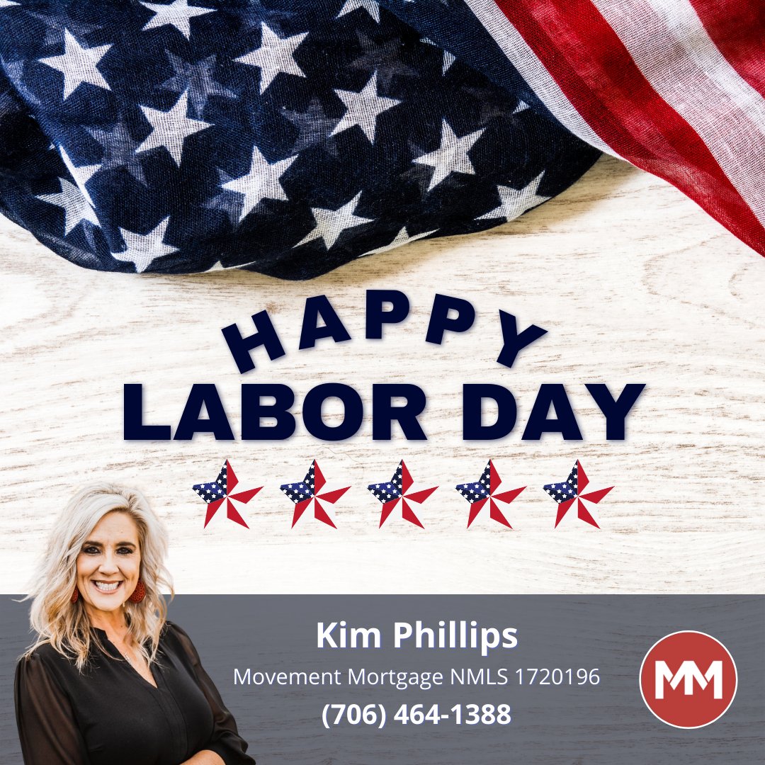 KimMovementLoan's tweet photo. Happy Labor Day!

#LaborDay #Mortgage #Home #Loan #Lender #Qualified #Renovations #Refinance #ColumbusGA #PhenixCity #Movement #Loan #House #RealEstate #Broker #MortgageBroker #Colga #Georgia #Alabama #SmithStation #realestateagent #firsttimehomebuyer #refinance #newhome https://t.co/f7Dm6TAFjH