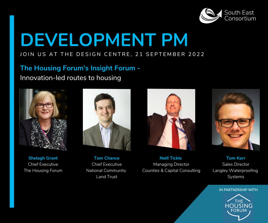 We've partnered with <a href="/thehousingforum/">The Housing Forum</a> at our Development PM event on 21 September. Shelagh Grant will Chair their Insight Forum on innovation-led routes to housing. 

Have you registered to join us yet? There's still time to sign up - lnkd.in/eJdKUdJm