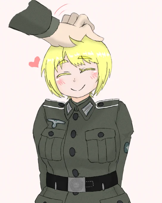 うちのこドイツ兵ことエゼちゃん、実は今年の二月に出来たキャラだったりする。 