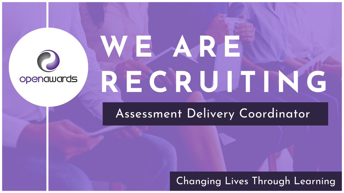 openawards's tweet photo. We're also #Recruiting for an #Assessment Delivery Coordinator to support the internal #QualityAssurance of #EndPointAssessments & the coordination of @openawards assessment services such as controlled assessment & #RemoteInvigilation.
Learn more here ▶ https://t.co/4L4E495cac https://t.co/QQdCzOMnLm