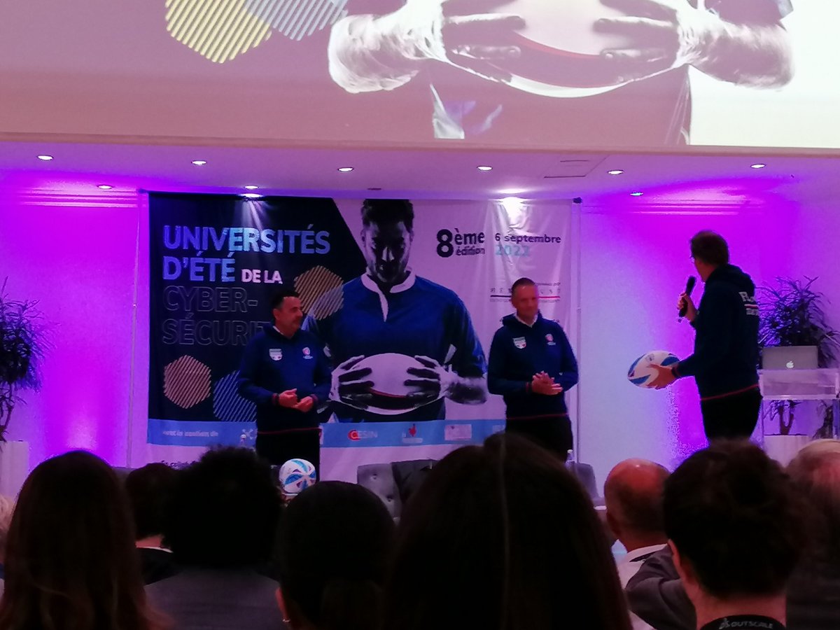 AlgoSecure's tweet photo. Les universités d'été de la #cybersécurité organisées par @Hexatrust, c'est parti ! @JNdeGALZAIN ouvre le bal avec Guillaume Poupard et @MVDBCampusCyber. Ravis d'être présents !
#cyber #hexatrust #anssi #campuscyber #algosecure https://t.co/7IfOl43AUf