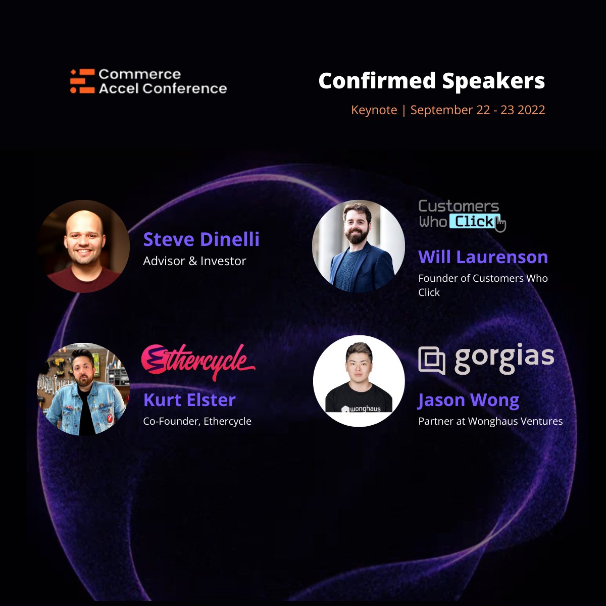 2xeCommerce's tweet photo. [Thread 3/6] 

@stevedinelli - Advisor &amp; Investor
@WillLaurenson - Founder of @customersclick 
@kurtinc - Co-Founder, @ethercycle 
@EggrolI  - Partner at Wonghaus Ventures

#CommerceAccelConference2022 #2xeCommerce #DigitalRetail #RetailLandscape https://t.co/aHKnZWV22N