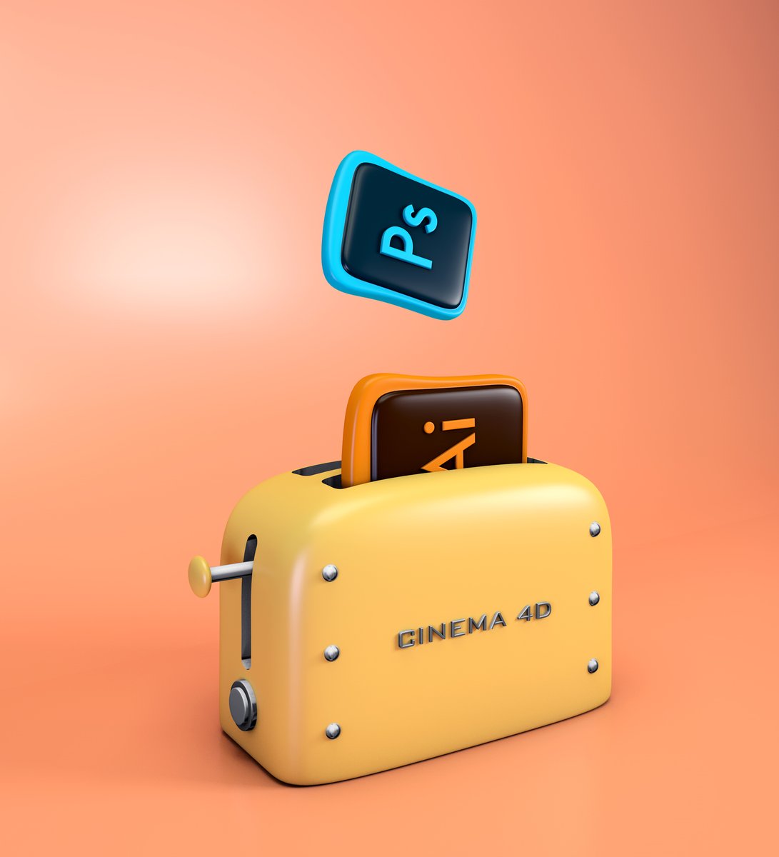 Vierodesign1's tweet photo. @amritpaldesign My first 3D illustration. I did it during lockdown in 2020! https://t.co/63EVU7dBaq