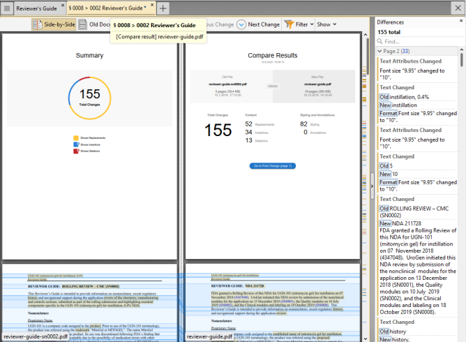 ectdoffice's tweet photo. 📑 Reviewing changes in your latest #eCTD sequence? Document has been replaced and you need to find changes?
👉 Using Mono eCTD Viewer's (https://t.co/cZXkhLUgUp) "Compare Documents" identify differences by comparing two versions of a document: lifecycle replacement and original. https://t.co/fVi0SLHa0o