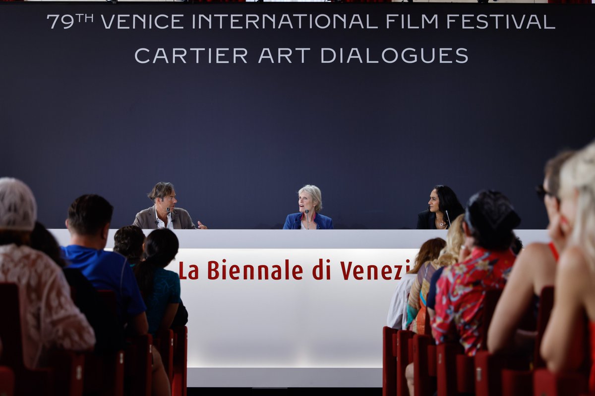 la_Biennale's tweet photo. #BiennaleCinema2022 #Venezia79 Secondo ed ultimo appuntamento con le Masterclass @Cartier Art Dialogues COMPORRE PER IL CINEMA condotte da #StéphaneLerouge. Oggi in Sala Conferenze Stampa ascoltiamo #RachelPortman e #SimoneMenezes. https://t.co/bH54eOf1Rl