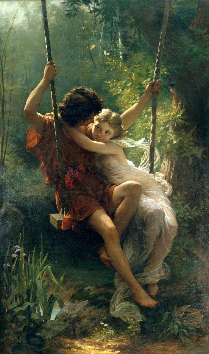 AcademiaAesthe1's tweet image. Springtime - 1873 - Pierre Auguste Cot