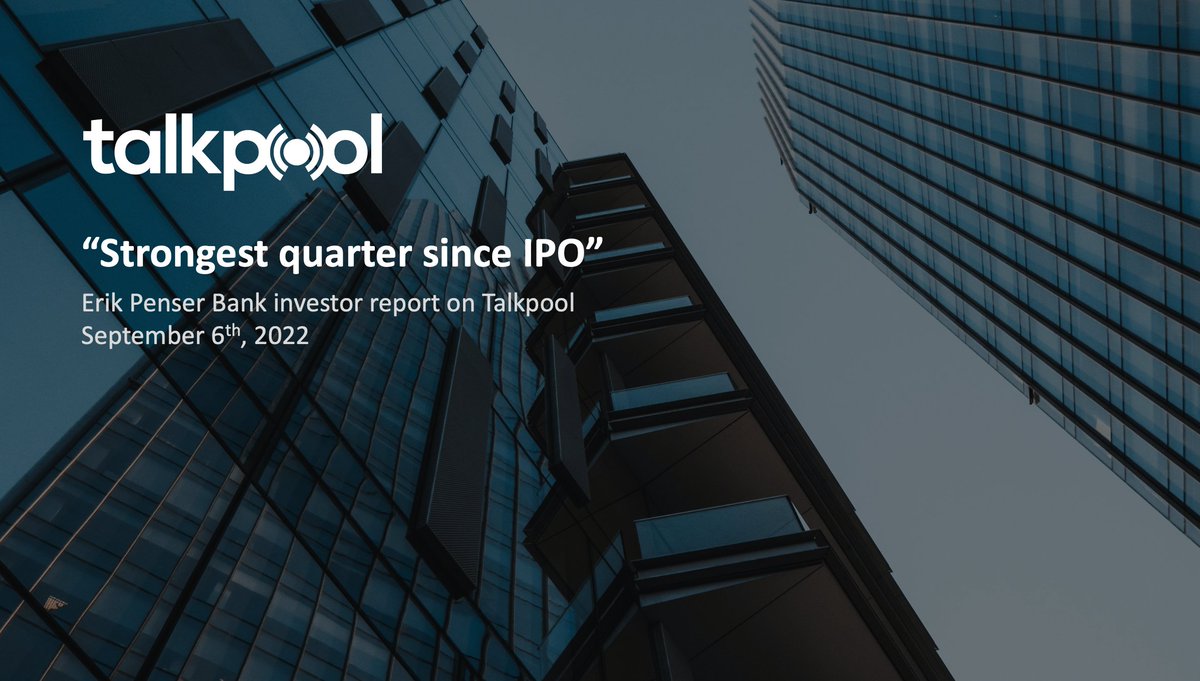 Record start Q2!

Read the latest Erik Penser Bank report on Talkpool here:
talkpool.com/record-start-q…

#investor #IoT