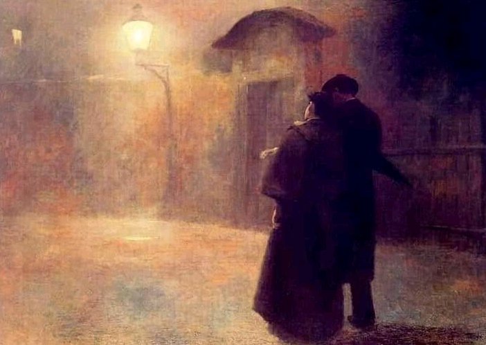 Ricordo
appena 
una donna,
che per caso 
incontrai
e che mi trattenne
per amore 
sincero,
un giorno 
dopo l'altro,
una notte 
dopo l'altra.
Si stava insieme,
tutto il resto 
da tempo
l'ho scordato. 

Walt Whitman

Jakub Schikaneder🎨 

#CeraUnaVoltaLAmerica #SalaLettura