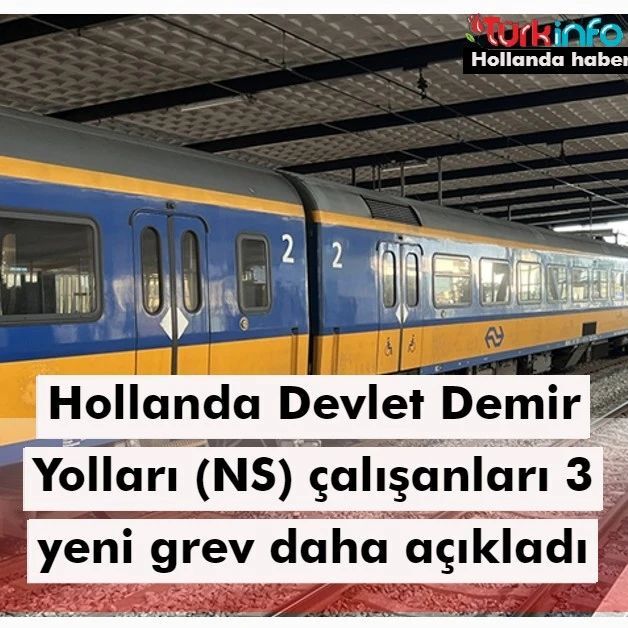 turkinfo's tweet photo. Hollanda Devlet Demir Yolları (NS) çalışanları 3 yeni grev daha açıkladı
Hollanda İşçi Sendikaları Konfederasyonu (FNV) ve VVMC ile CNV sendikaların çağrısıyla NS çalışanları 3 farklı bölgede yine tam gün greve gidecek.
https://t.co/KEH8OU2JWP
#NS #tren #trein #demiry… https://t.co/MKKK7FYlFR