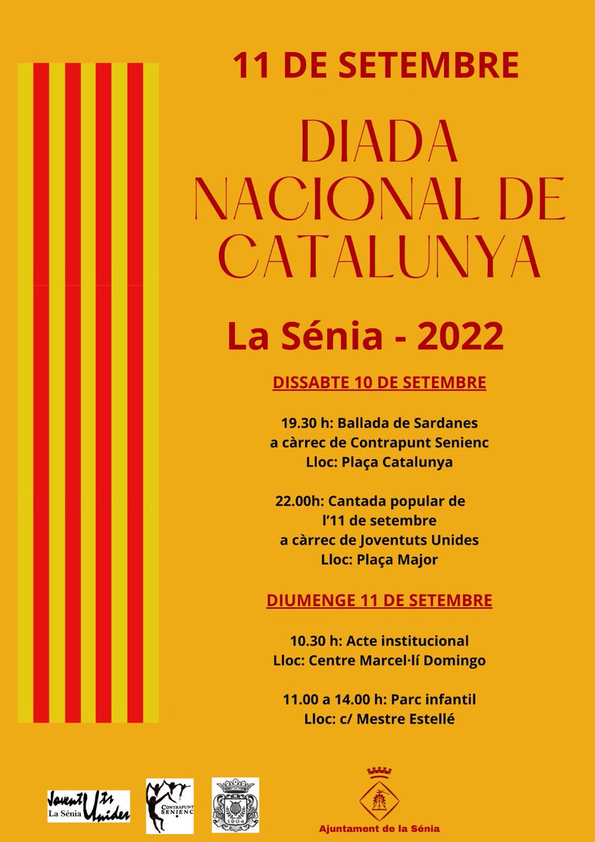 Actes de la Diada Nacional de Catalunya a #lasénia #11s #11setembre