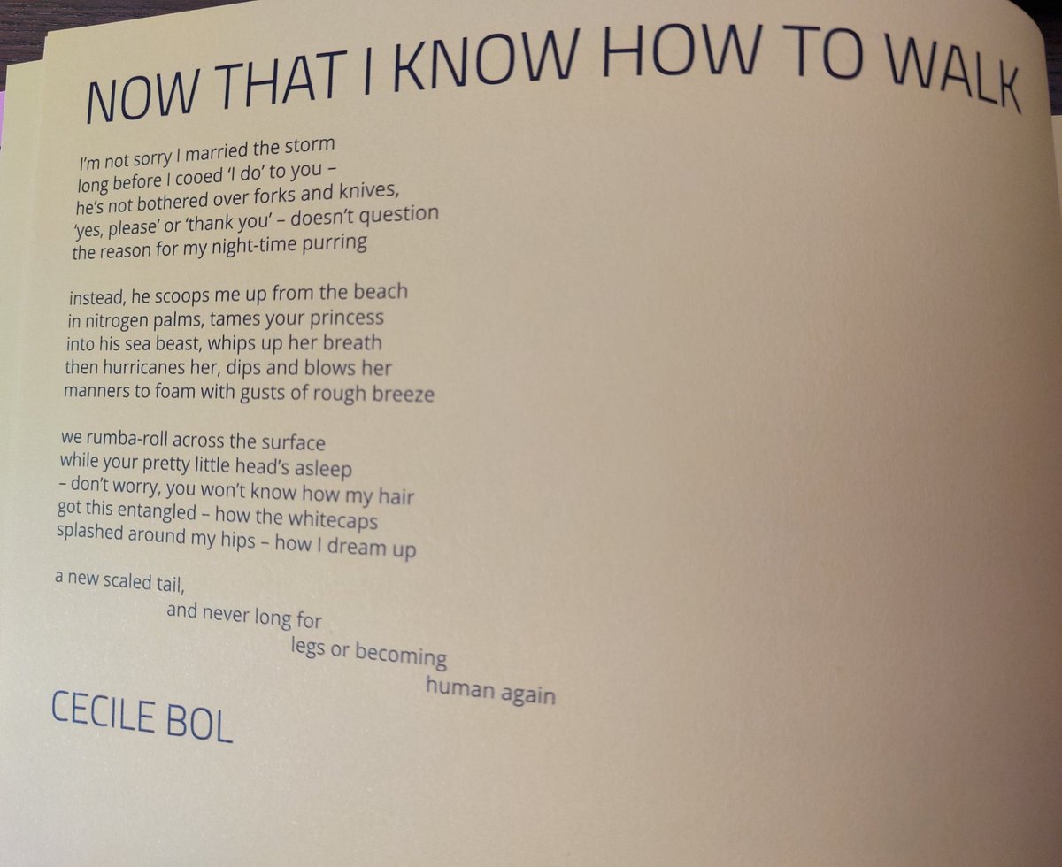 The opening poem of my pamphlet Fold me a Fishtail was published in the 2022 anthology of Dichters in the Prinsentuin &amp; you can listen to it with the VERS-app, if you are near the sea between the Netherlands and Germany. Or just buy the book, still available at @SelcouthStation