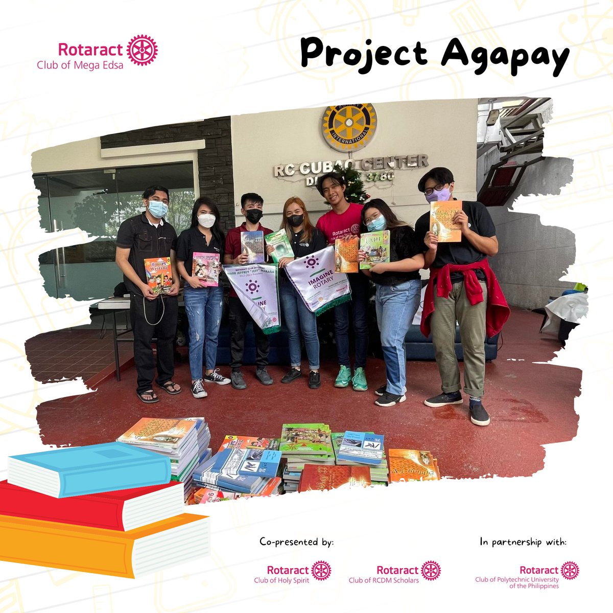 rac_megaedsa's tweet photo. Thank you also to ISP Mark Jeffrey Castro Maraña and Rtr. John Israel Baylon for taking care of the turnover of books to our club. Looking forward to working with you again on our following projects! 💕
#ProjectAgapay
#ImagineRotary
#RotaractDistrict3780
#ImaginativeSuperYear https://t.co/4ey5UboHU8
