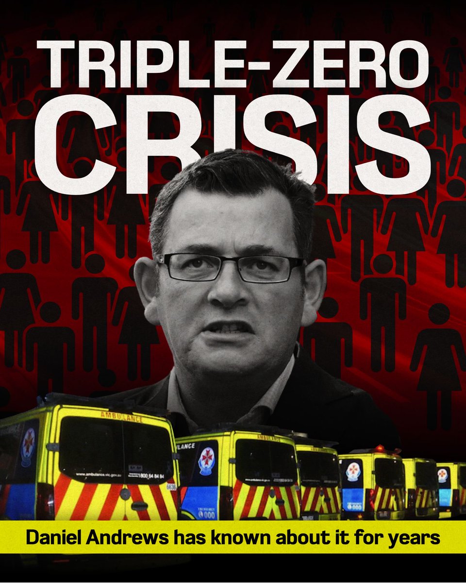 DavidDavisMLC's tweet image. ⁦@DanielAndrewsMP⁩ has known about issues within Triple-Zero since 2015 but has failed to act. As a consequence, Victorians have died and further lives are still being placed at risk. #springst