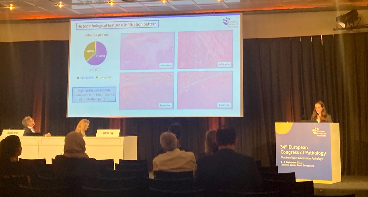 RyCPatologia's tweet photo. Presentación de @carmen_ap7 - High-grade medullary thyroid carcinoma, morphological features and prognostic value of the international grading system #rycpath #entpath #ECP2022Basel https://t.co/qCwckD1vJ8
