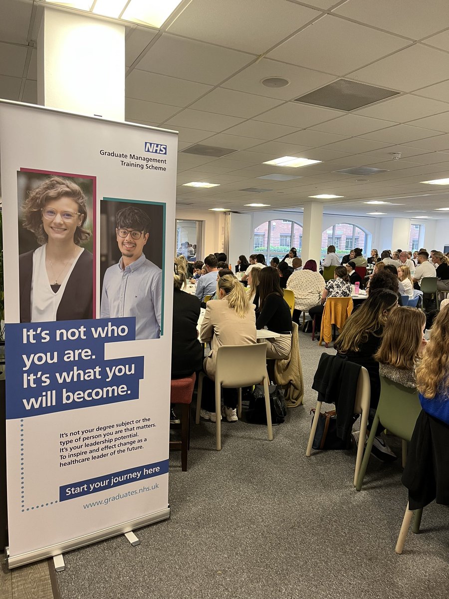 LucyJLamb's tweet photo. Great to be spending the day with the #GMTS2022 cohort. Loads of energy, ideas, enthusiasm and optimism 💪🏼 Looking forward to spending the afternoon with our North West group, supporting them to discover all things ICS related! @nhsnwla #NHSFutureLeaders https://t.co/w716E0TpsQ