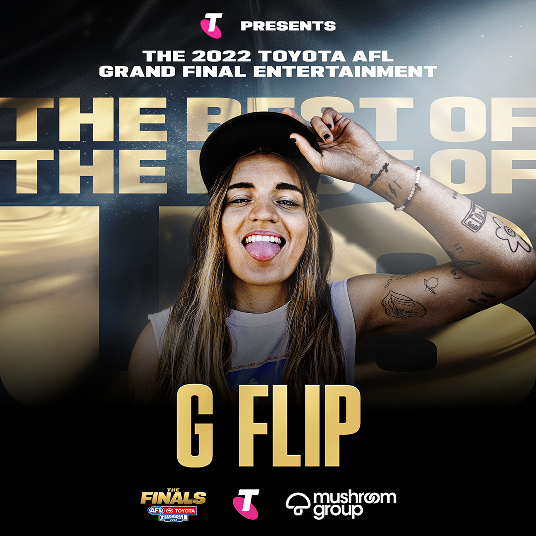 AFL on Twitter "Locked in! 🔒 Australian poprock artist GFlip will