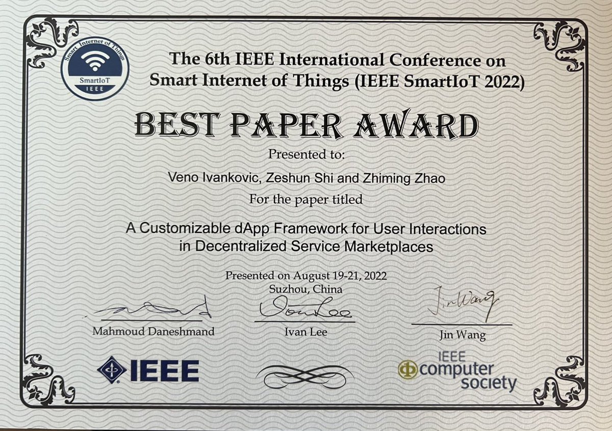 zhiming72's tweet image. Blockchain provides a decentralized infrastructure for social media applications that often need federated clouds, e.g., in ARTICONF. Please check our recent work presented in IEEE SmartIoT, supported by EU #ARTICONF, #ENVRI-FAIR and #BlueCloud projects. zenodo.org/record/7012047