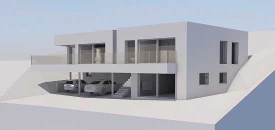ocresse's tweet photo. Proposition de villa. 
Escalier amenant à l’entrée supérieure et à un puit de lumiere afin d’amener de la luminosité dans toutes les pièces. #reyacarchitecture https://t.co/pNJGoL8uG4