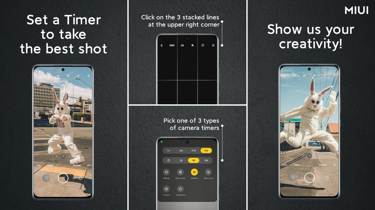 XiaomiHyperOS_'s tweet photo. γMIUI ClassγNot ready yet when you are in front of the camera? π·
No worries! Use camera timer to allow for more time. π
#MIUI #Xiaomi #cameratimer https://t.co/dlmPaZN6HR