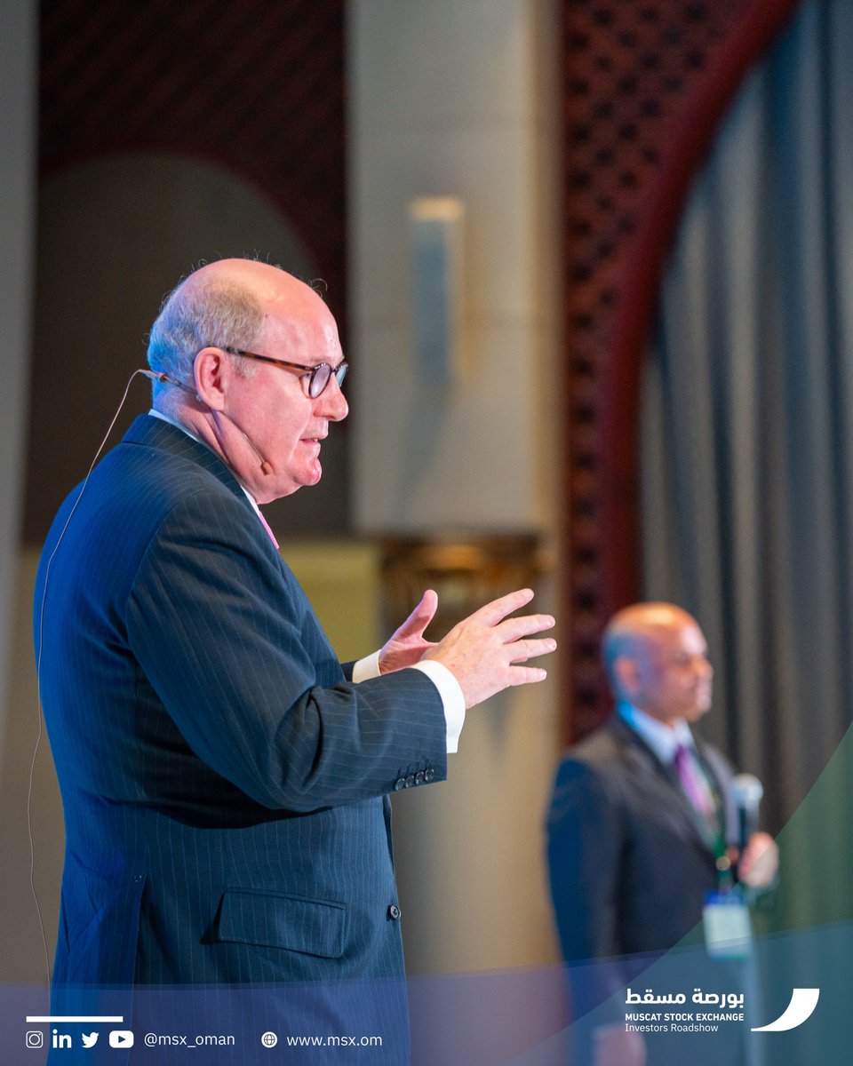 MSX_Oman's tweet photo. Stephen R Thomas,Chief Executive Officer- Renaissance Services.
🗓6th September 2022
📍Shangri- La Barr Al Jissah, Muscat
#Msx
#Investor_Roadshow https://t.co/YPTvqkdPV0