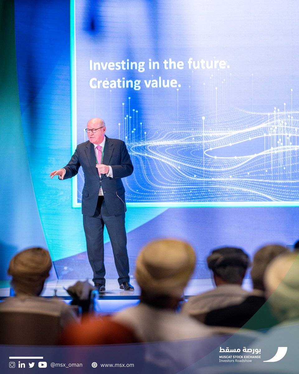 MSX_Oman's tweet photo. Stephen R Thomas,Chief Executive Officer- Renaissance Services.
🗓6th September 2022
📍Shangri- La Barr Al Jissah, Muscat
#Msx
#Investor_Roadshow https://t.co/YPTvqkdPV0