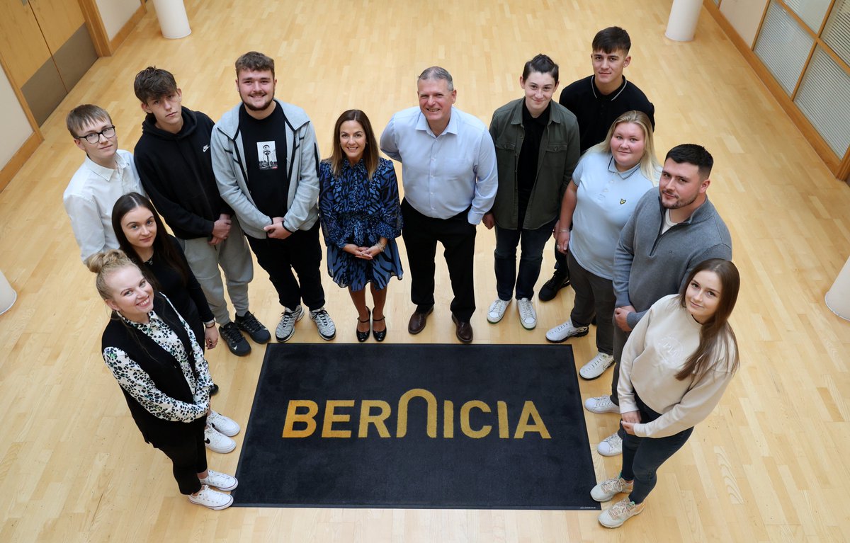 BerniciaGroup's tweet photo. Lovely to welcome our new apprentices to Bernicia to begin their working lives.
They'll be working in roles right across our business on our highly successful apprenticeships programme - 97% of young people completing it choosing to stay with Bernicia.

https://t.co/Xo6wKd0QAi https://t.co/HK5DX4CF6h