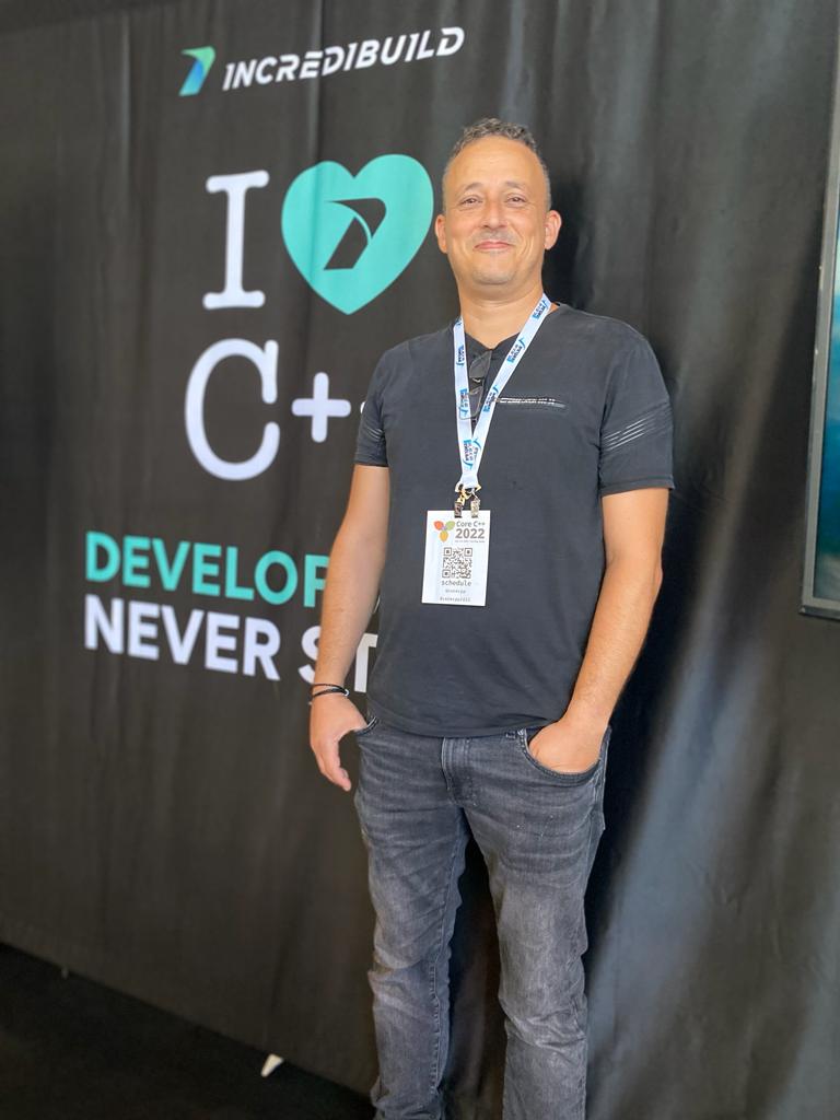 incredibuild's tweet photo. Come meet us at #CoreCPP2022 and let's talk about how we help you cut down your compile times - and stress! Plus, you can get an awesome t-shirt ๐ And while you're here, don't forget to catch the awesome talks by our own @AmirKirsh and Avi Lachmish! https://t.co/Mqw0CrWiOM