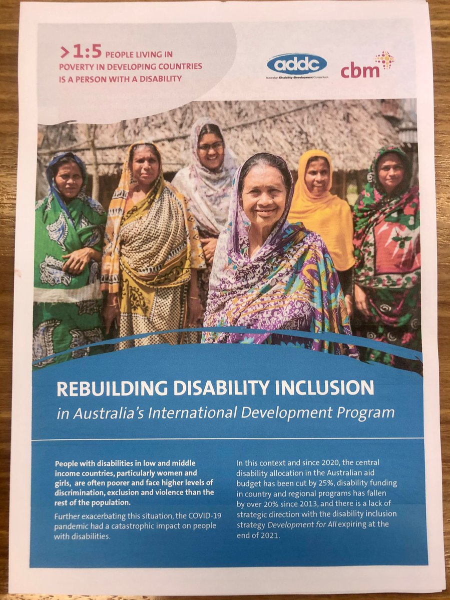 M_McCormackMP's tweet photo. One in five people living in poverty in developing countries is a person with a disability. 

Australia has always played its part to support those who need it most, anywhere in the world. 

Great to meet with the Australian Disability and Development Consortium.

@ADDCnews https://t.co/79pqHq37IO