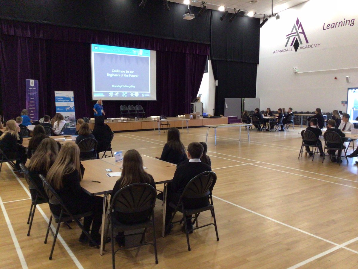 An absolute pleasure to have @IETeducation and other local secondary schools into <a href="/ArmadaleAcademy/">Armadale Academy</a> today for the #FaradayChallenge. Good luck to our S2 team! <a href="/Armadale_Sci/">Armadale Academy Science Dept</a> <a href="/ArmadaleLTA/">Armadale Academy Learning, Teaching & Assessment</a>
