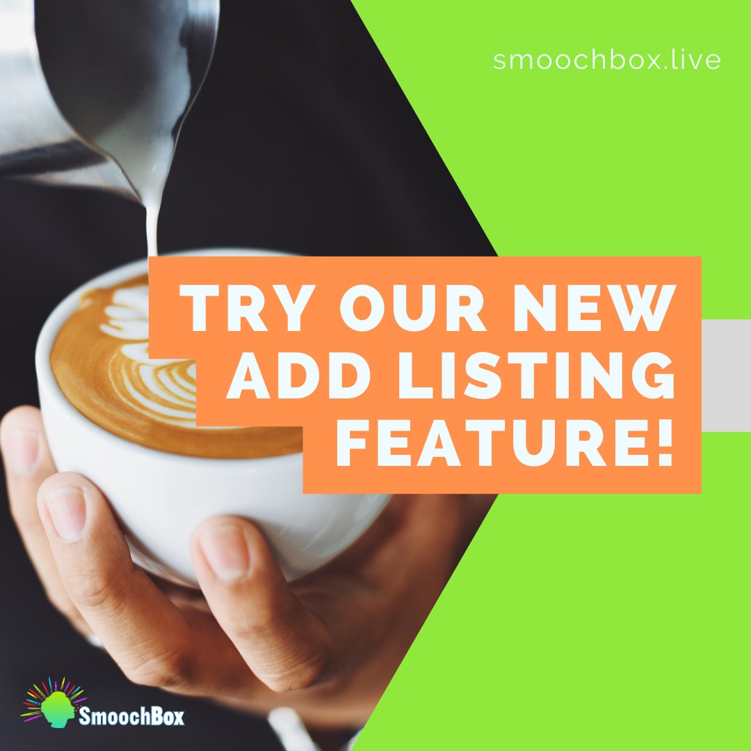 smoochbox's tweet image. Be the fist to add your business and video to our platform this week and have your business featured here on our front page – no cost.

smoochbox.live