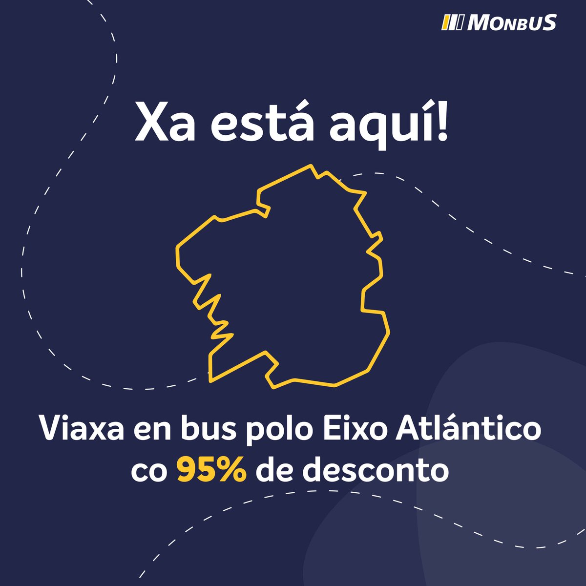 monbusinfo's tweet photo. Xa podes #viaxar ao 95% no #EixoAtlántico!🙌

A Coruña - Vigo➡️0'64€
Santiago - A Coruña➡️0,30€
Ourense - Santiago➡️0,41€
Pontevedra - Ferrol➡️0,61€

Consulta as tarifas👉https://t.co/NEJR3fw0WX
*Desconto dispoñible coa #TMG

#Monbus #Autobús #Bus #BusGalicia #Galicia #Viaxe https://t.co/5mV8ZEbXxv