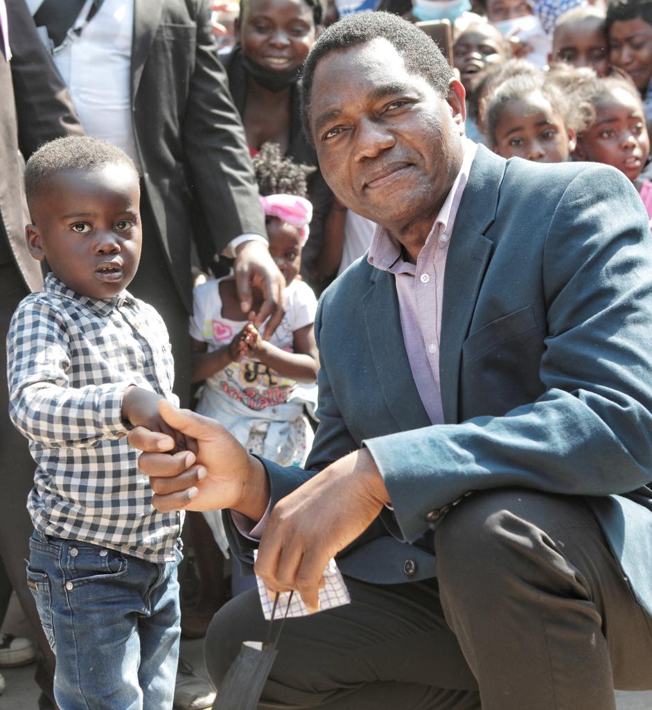 For them we are creating jobs and transforming the economy, so that we bequeath to them a prosperous Zambia.
Tubombela abana.