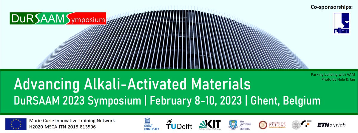 A3CMUK's tweet photo. The DuRSAAM2023 Symposium will focus on new developments in all aspects of alkali-activated concrete, also referred to as #geopolymer #concrete ♻️
One of A3CM's founding directors, Graeme Jones of @CProbeSystems , will be there next year! https://t.co/mwXo0Vy24n https://t.co/dTezL1QEoQ