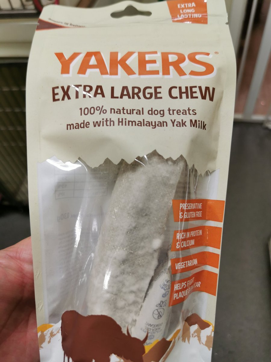 bricksmasher1's tweet photo. @YakersDogChew I did send a Facebook message but no one got back to me, these dog chews in this newer packaging are noudky but still in date, you used to sell them not in packaging and they were fine, as a retailer I'd appreciate if you could contact me. https://t.co/ivV8xAvJNq