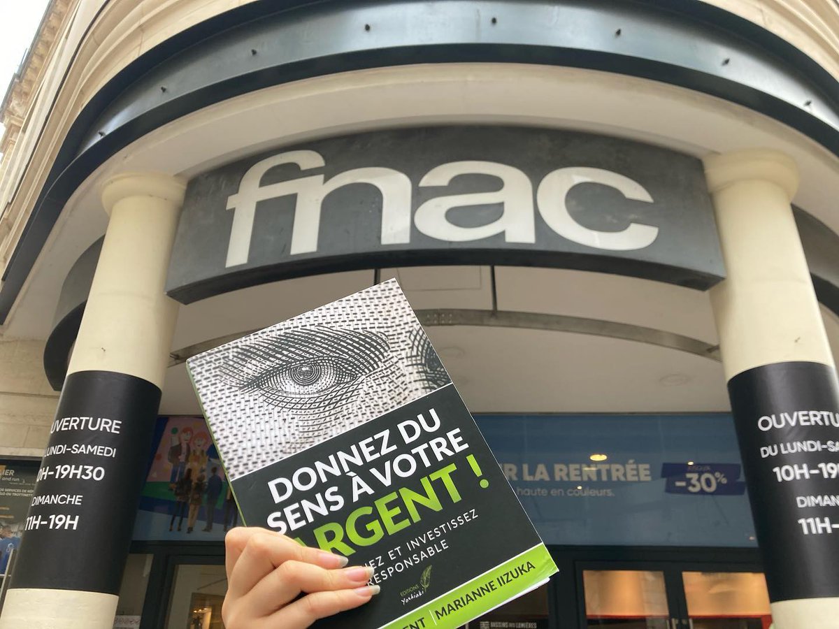 Mon livre "Donnez du sens à votre argent !", écrit avec Marianne Iizuka, est désormais disponible dans les Fnac ! Bonne rentrée à tous🙂
#ISR #impact #écologie #épargne