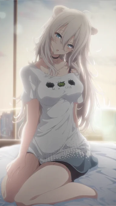 #ししらーと寝起きライオン 