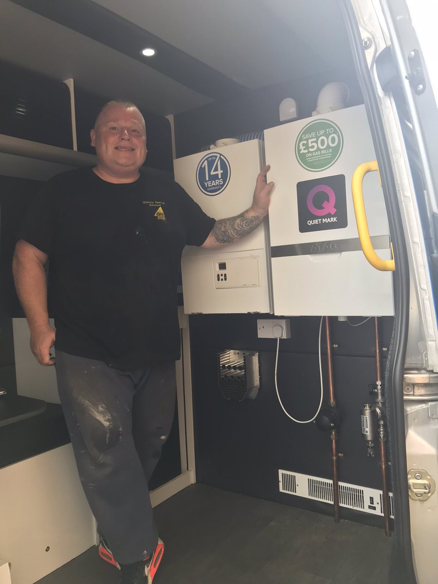 Matt @ ultimate heating fitting ATAG! Just the way we like it! #itsbetterwithATAG
